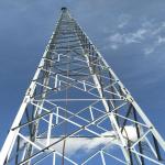 100m Self Supporting 3 Legged Tower Steel Tube