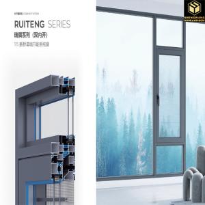Swing Left Aesthetic Aluminum Sliding Windows Space Saving Alum Sliding Window
