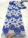 Ceremony Sequin Embroidery Mesh French African Lace Fabric For Formal Dress