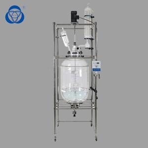 China Customized 50L Chemical Glass Reactor CE Approved Lab Application factory