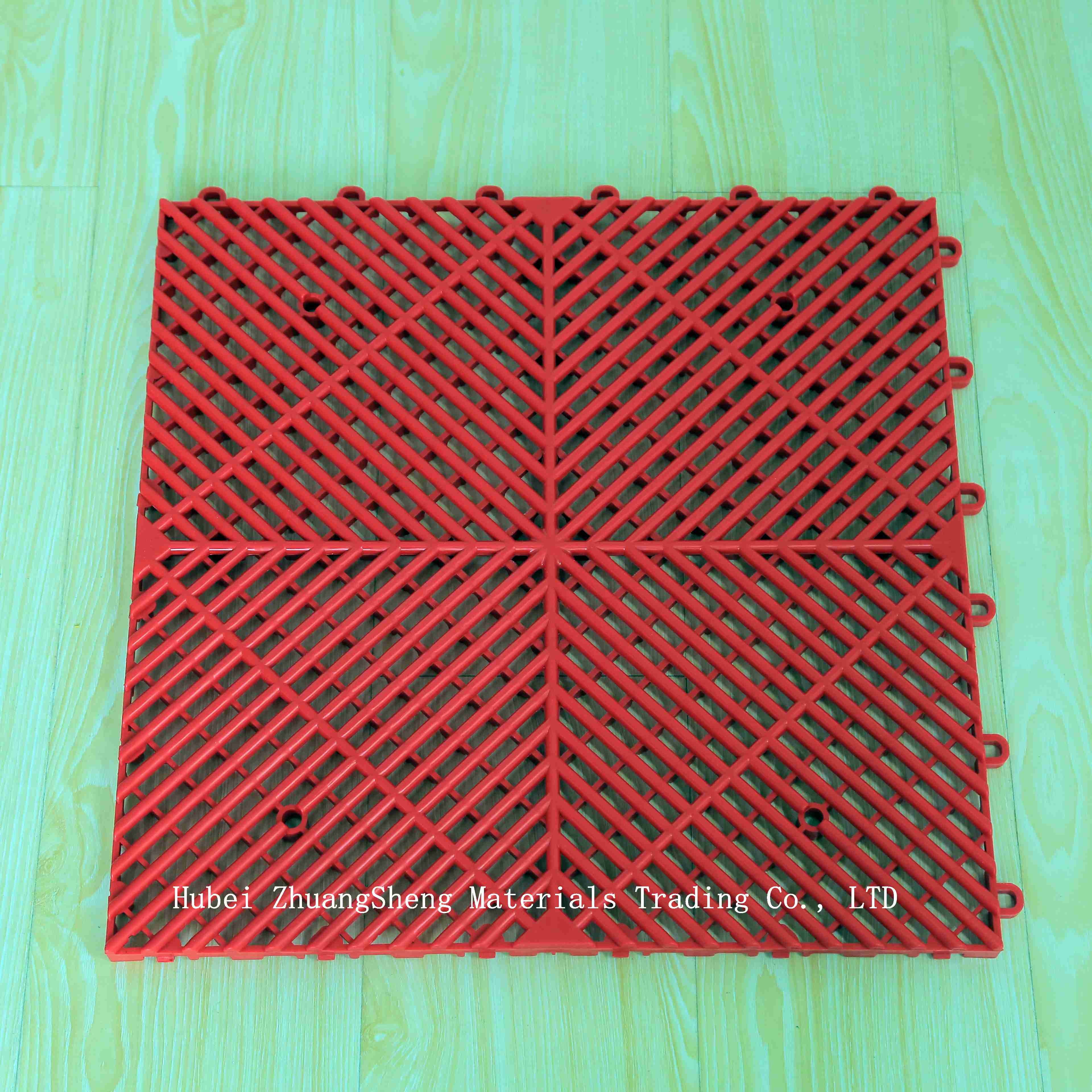 1.8mm Plastic Permeable Floor / Car Wash Grille Floor / Corrugated Plastic Floor Protection Sheets Board