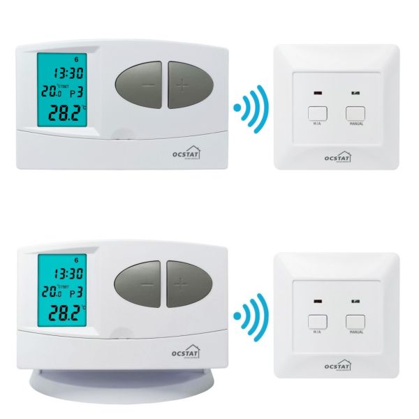 China Weekly Programmable Electric Heating  Thermostat With LCD Screen Display factory