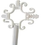 8*18mm White Plastic Georgian Glazing Bars Flower Hardware For Upvc Window