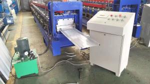 China Selflock Style Roof Sheet Forming Machine Hydraulic Cutting Type 2 Years Warranty factory