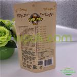 Resealable PE Kraft Paper Packaging Bags k Mylar Bags SGS Approved