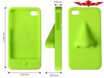 Fashion Nose Silicone Iphone 4 4S 5 5S Cases Multi Color Gift Package Included