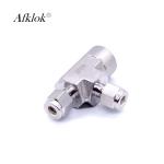 Forged Stainless Steel Tube Fittings For Tee Connecting With NPT Female Thread