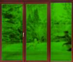 Grass Green Frosted Decorative Window Glass Film PVC Face Material