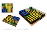 China Supply 480M2 Amusement Park Equipment Indoor Playground Trampoline Park