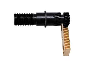 China M0.5 Miniature Helical Gear Racks Toothed Rack 18mm Length ZnCuSn10Pb1 factory