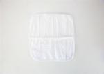 100 Organic Cotton Baby Washcloths , 370GSM Velour White Baby Washcloths