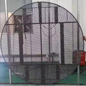 China Transparent Led Panel  Round Advertising Screen on sale