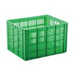 Eco Friendly Plastic Storage Crate Supermarket Collapsible Pallet Box
