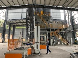 China Automatic Tile Adhesive Manufacturing Plant With Palletizing Dry Mortar Mixing Machine factory