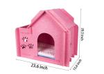 23.6 X 15.6 X 20.5 Inch Felt Cat Condos With Windows