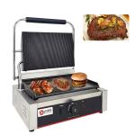 Kitchen Cooking Electric Panini Sandwich Maker with Cast Iron BBQ Grills and