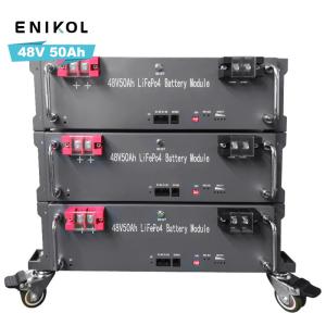 China Energy Storage Stackable LiFePo4 Battery Rack mount 50ah 48V Lithium Battery Pack factory