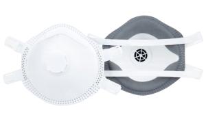 China White Disposable Respirator Mask , FFP2V Dust Mask For Industrial Field factory