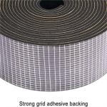 Black Closed Cell 1/4 Inch Thick Foam Weather Stripping ODM OEM