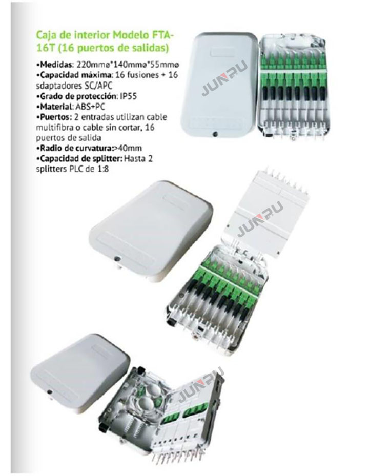 16 Core Fiber Optic Distribution Box Indoor Or Outdoor Use