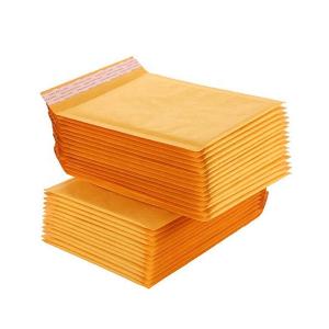 China 30 Micron Self Seal Waterproof Kraft Bubble Mailer Padded Envelopes on sale