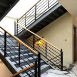 Golden Stair Railing Aluminum Handrail Profiles Decoration Interior