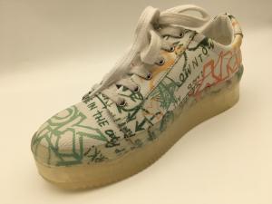 China Beige Womens Lace Up Casual Shoes 5mm Leisure Comfort Shoes factory