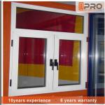 Horizontal Aluminium Frame Casement Window , Double Panel French Casement