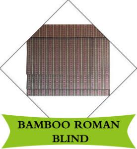 China Waterproof Exterior Bamboo Roll Up Shades Natural Dyed Color Hotel Use factory