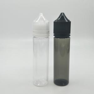 China Squeezable 60ml Empty Drop Bottle Food Grade PET Transparent Black Plastic Bottle factory