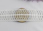 White 4.2cm Width Floral Guipure Lace Trim By The Yard , Wedding Stretchy Lace