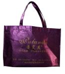 80gsm Purple Nonwoven Fabric Reusable Carrier Bags For Garment Packaging