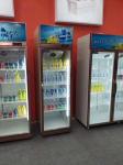 Real Air-Cooled Beverage Display Cabinet Double Door Fresh-Keeping Cabinet
