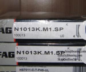China FAG N1013-K-M1-SP cylindrical roller bearing Dimension:65x100x18mm,SP precision grade,in stock factory