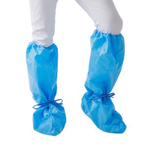 China Waterproof Non Slip Disposable Boot Cover With Elastics 15x39cm 17x40cm factory