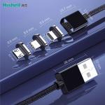 Length 0.25m 0.75m Magnetic Charging Cable Fast Charging Multicolor