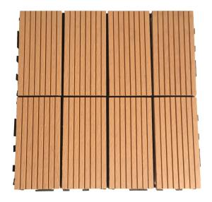 China Garden Balcony Wood Plastic Composite WPC Flooring Tiles For Terrace 12ft factory