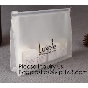 Wholesale Waterproof Transparent Zipper Slider Eva Cosmetic Bag,Custom Logo