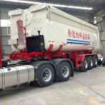 Tank Powder Transportation Dump Trailer Tipping Trailer Powder Truck Semi