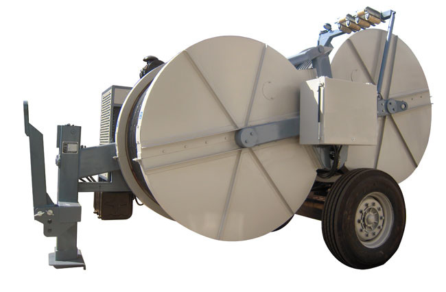 5km/H Conductor Stringing Equipment , Hydraulic Motor Tension Stringing Equipment