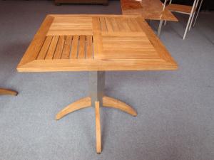 China China LFurniture Square Wood Table with Metal Foot-7 factory