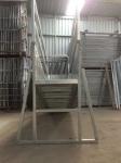 Galvanized mobile cattle loading ramp