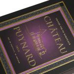 Single Folding Magnetic Wine Gift Box Luxury Cardboard Black Custom