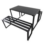 AJUNION Outdoor Furniture Set for Leisure Facilities Dining Tables Benches and