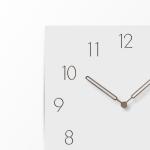 Arabic Numerals Silent Quartz Wall Art Clock White Square Large Vintage Style