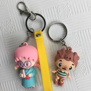 China Fadeless Custom Pvc Figure Key Chain Doll Exquisite Workmanship factory
