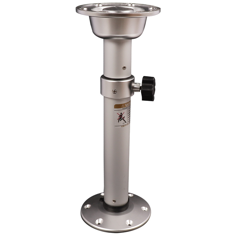 Motorhome Accessory Aluminum 3 stages Telescopic Table Base Compatible for RV Manual 3 Sections Lifting Table Legs