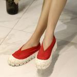 S005 Summer new women's shoes breathable frosted Baotou casual shoes thick-soled
