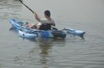 Roto Molding Electric Powered Kayak Adjustable Aluminum Frame Backseat With