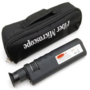 China 400X Optical Fiber Scope For Inspecting Terminations Black Color factory